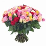 100 Mix Roses Bouquet